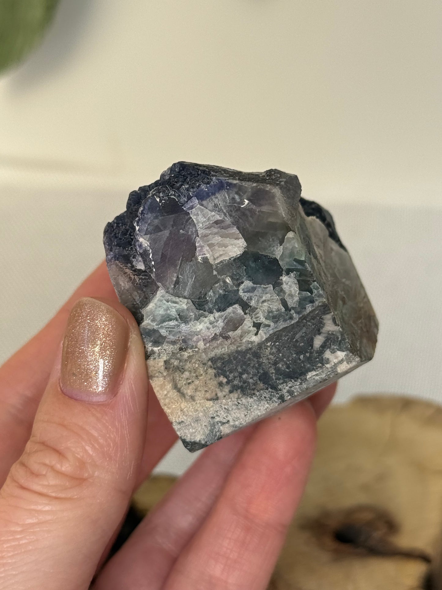 Raw Blueberry Fluorite