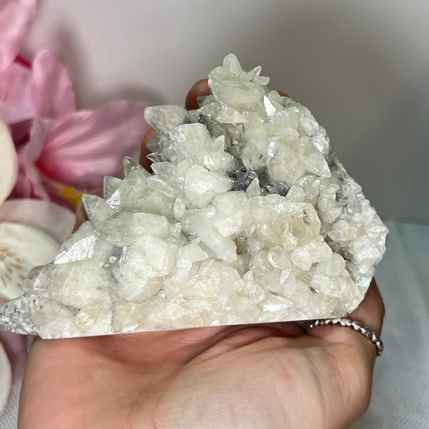 Diamond Calcite Cluster