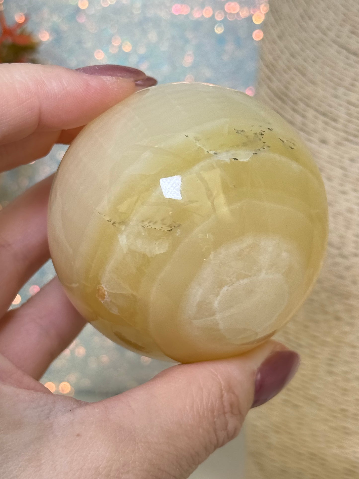 Fingerprint Calcite Sphere