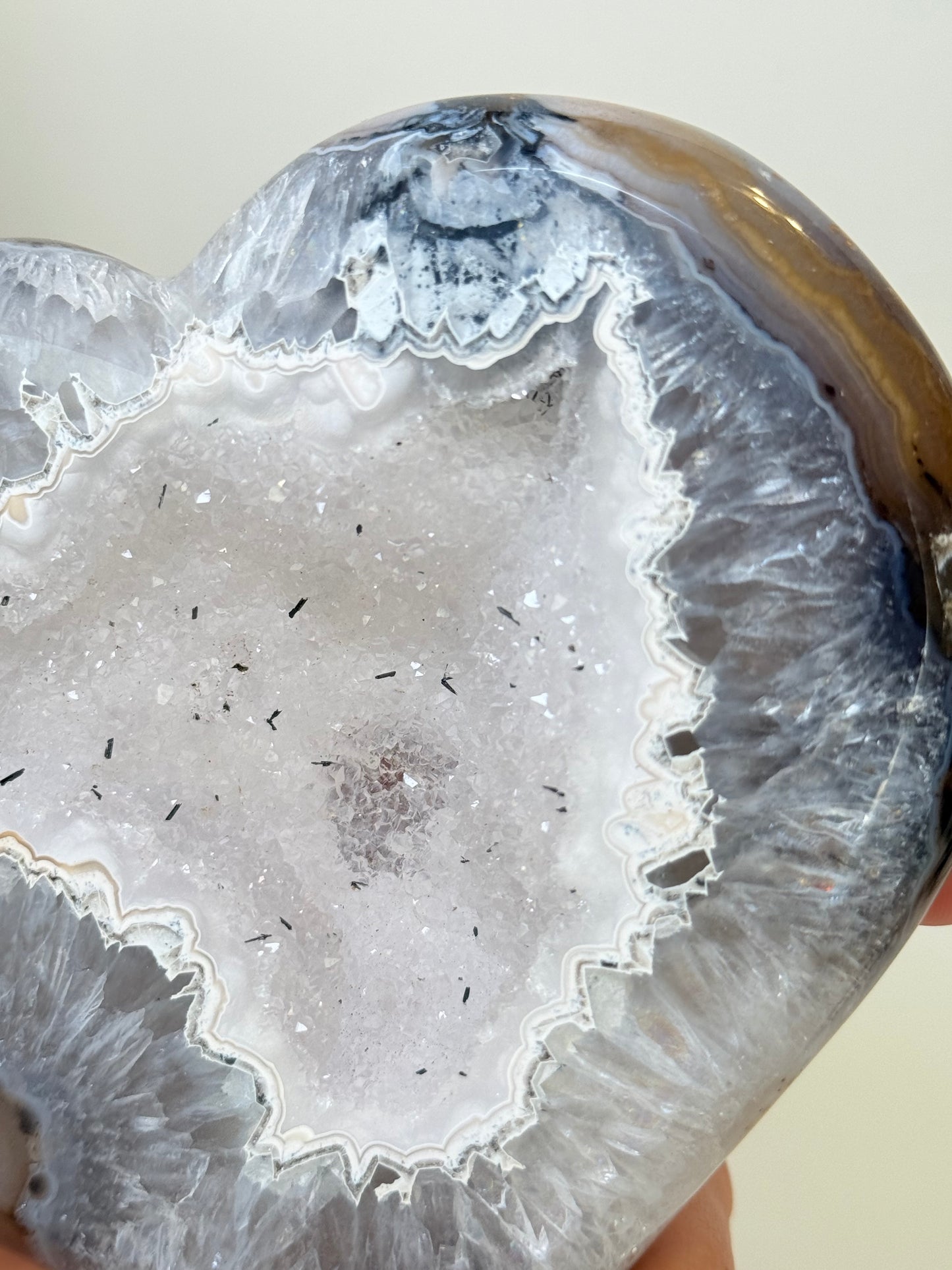 Brazilian Agate Heart With Stand