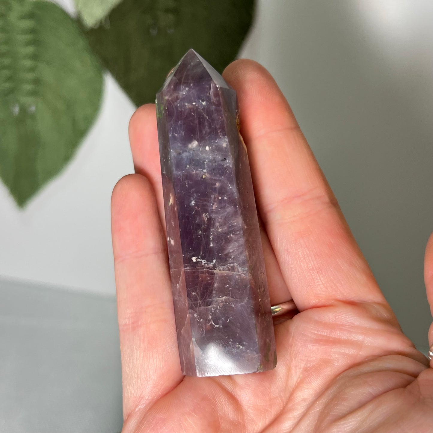 Lavender Rose Quartz Point