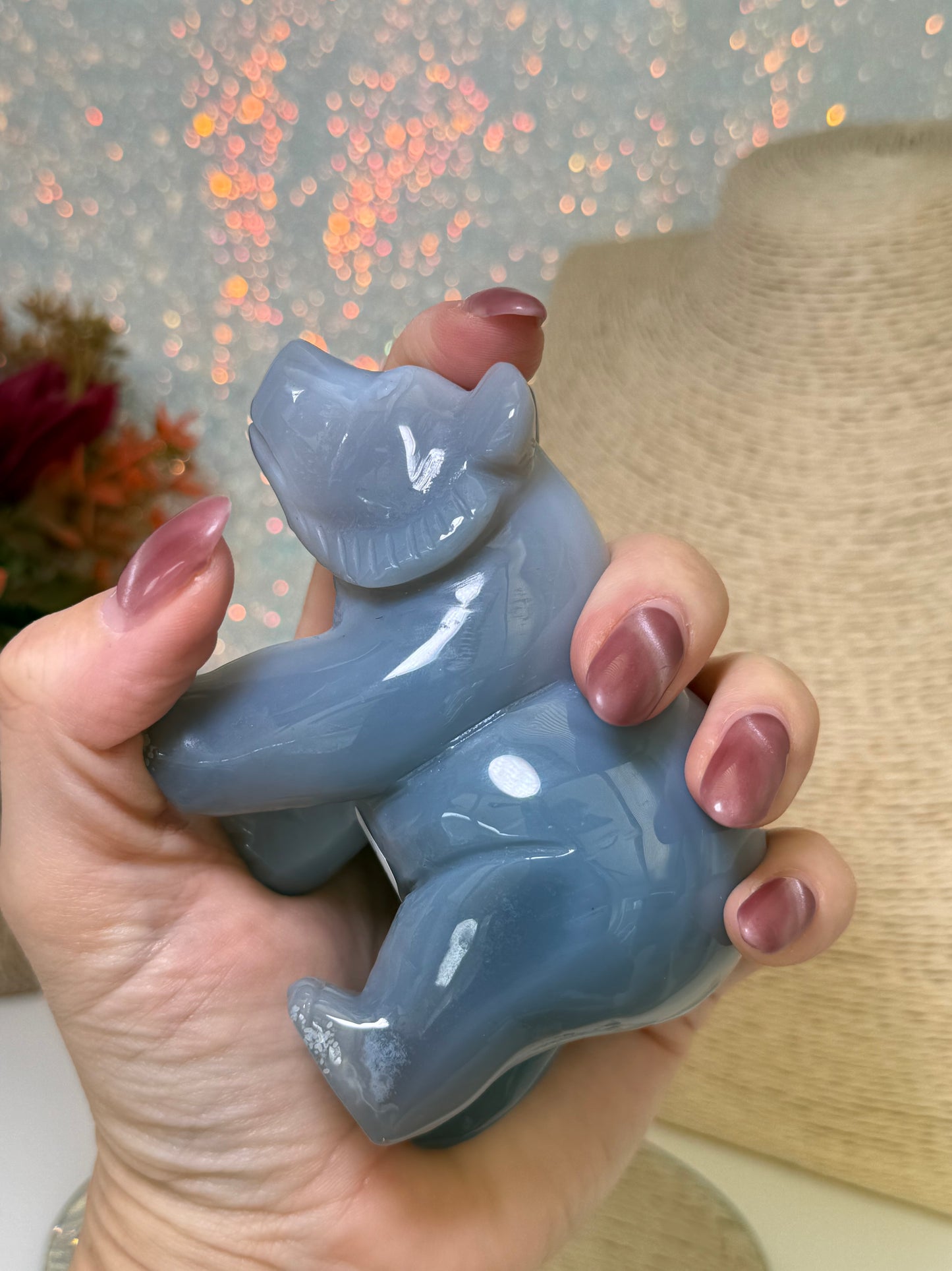 Large Druzy Agate Bear