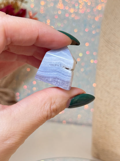 Blue Lace Agate Baby Tower (A)