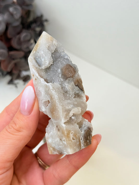 Chalcedony In Matrix Towers