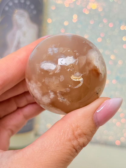 Flower Agate Sphere