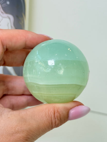 Pistachio Calcite Sphere