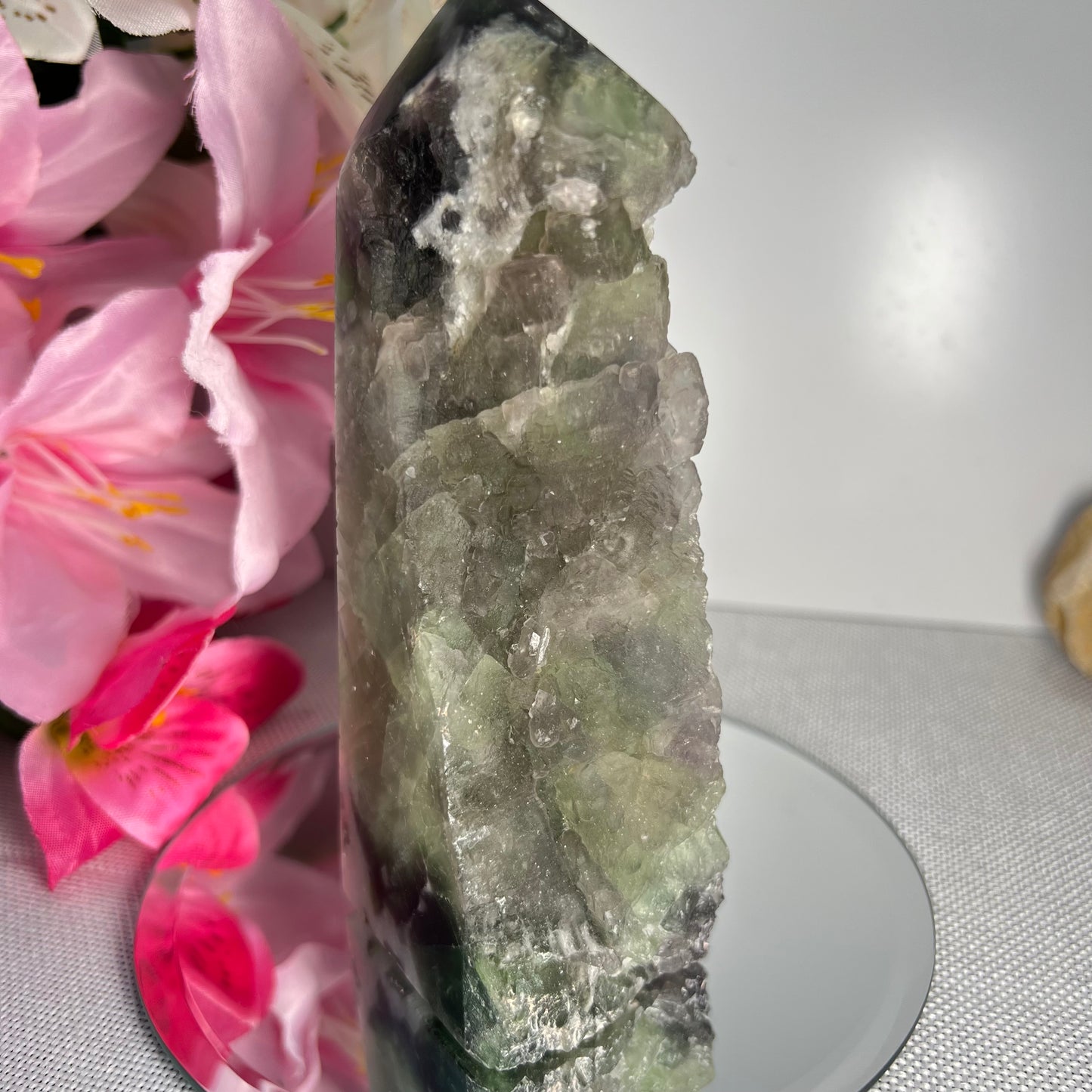 Part Raw Fluorite Tower