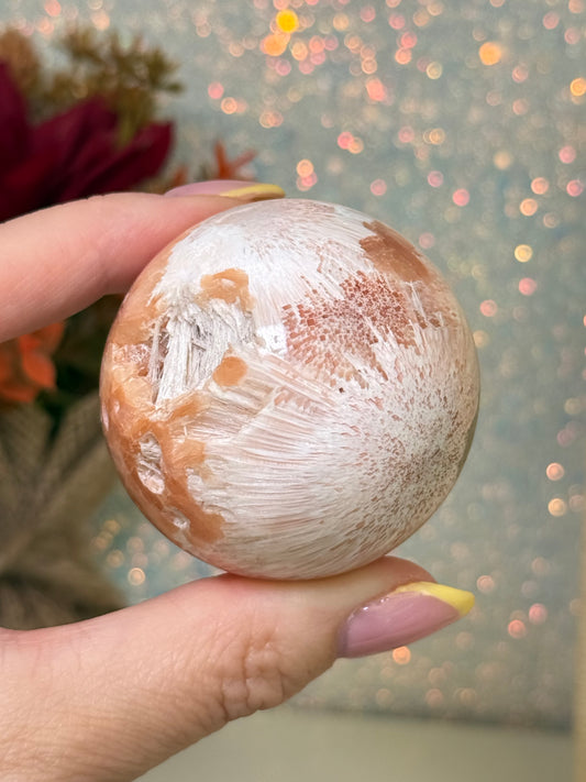 Pink Scolecite Sphere
