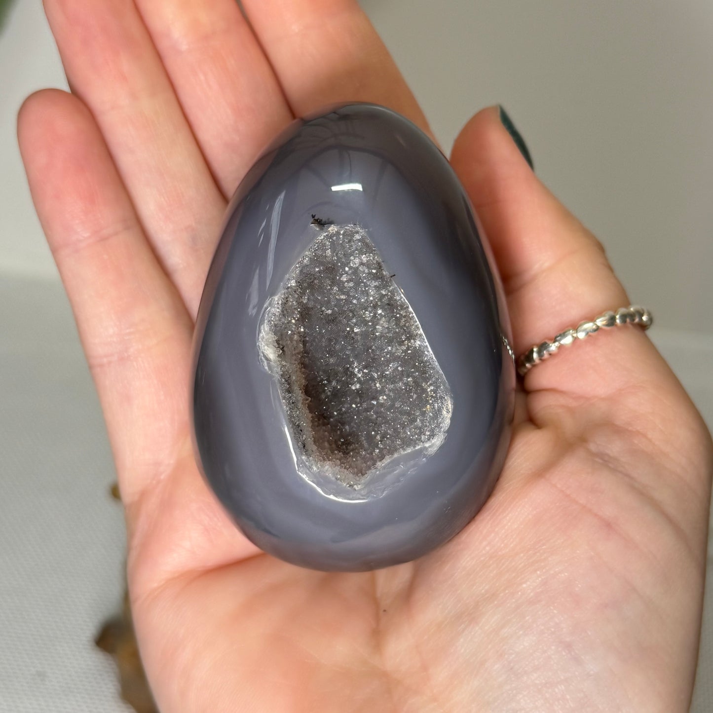 Druzy Agate Egg