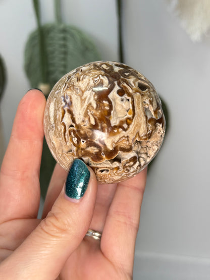 Chocolate Calcite Sphere