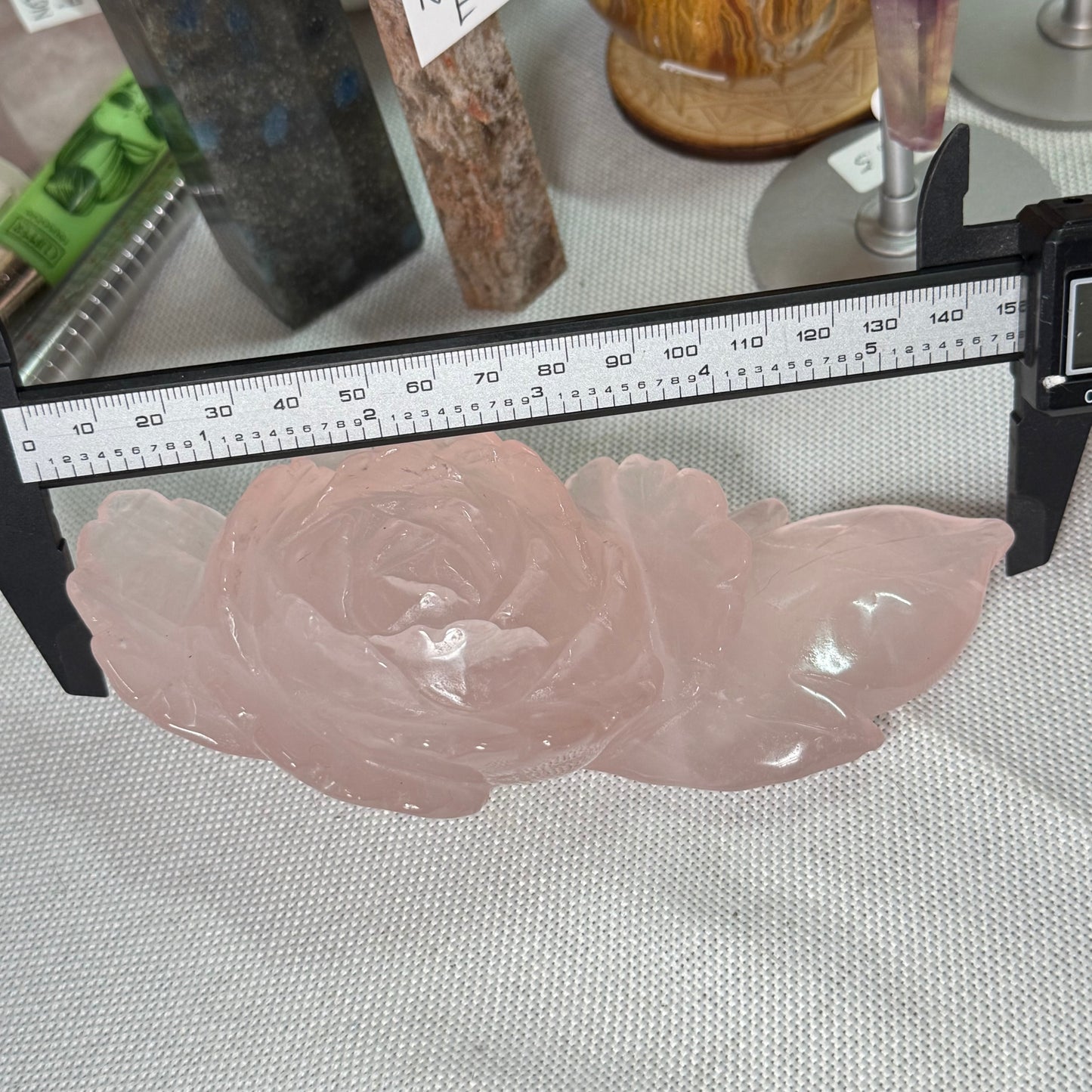 Large Rose Quartz Flower