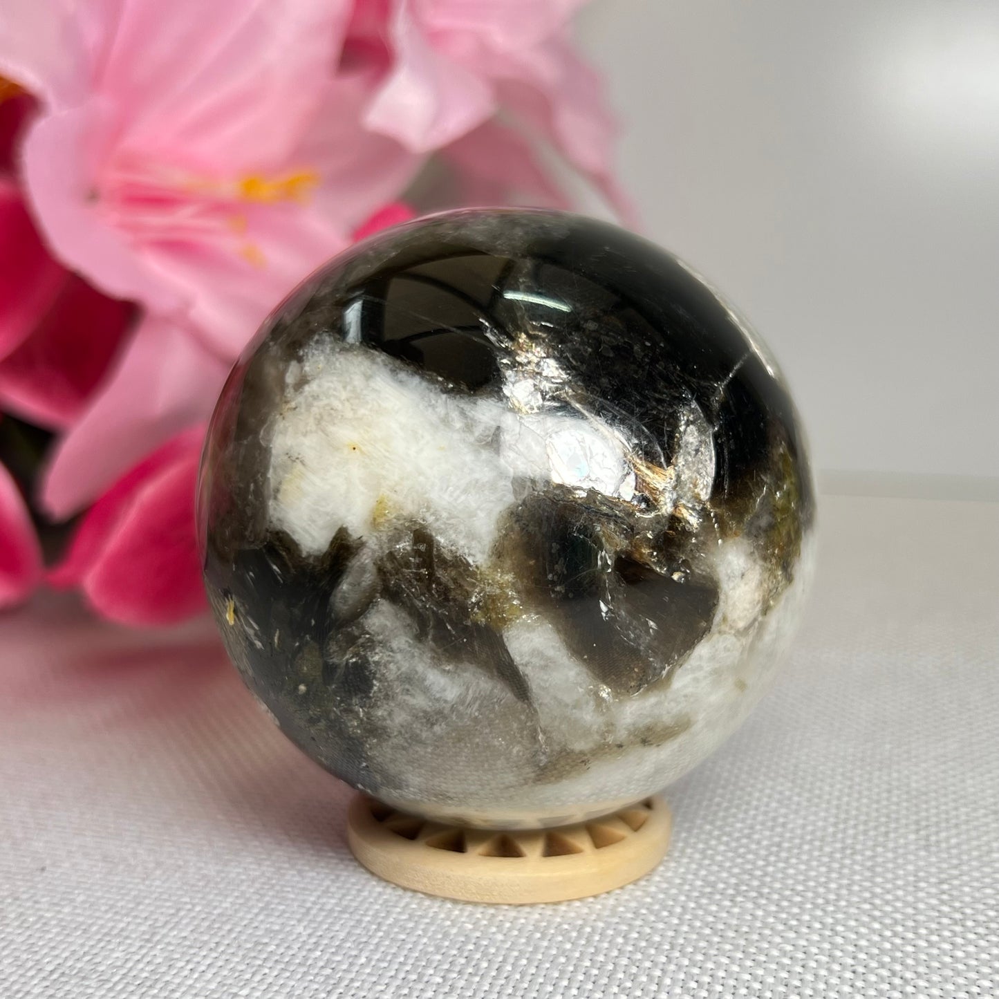 Smoky With Mica Sphere