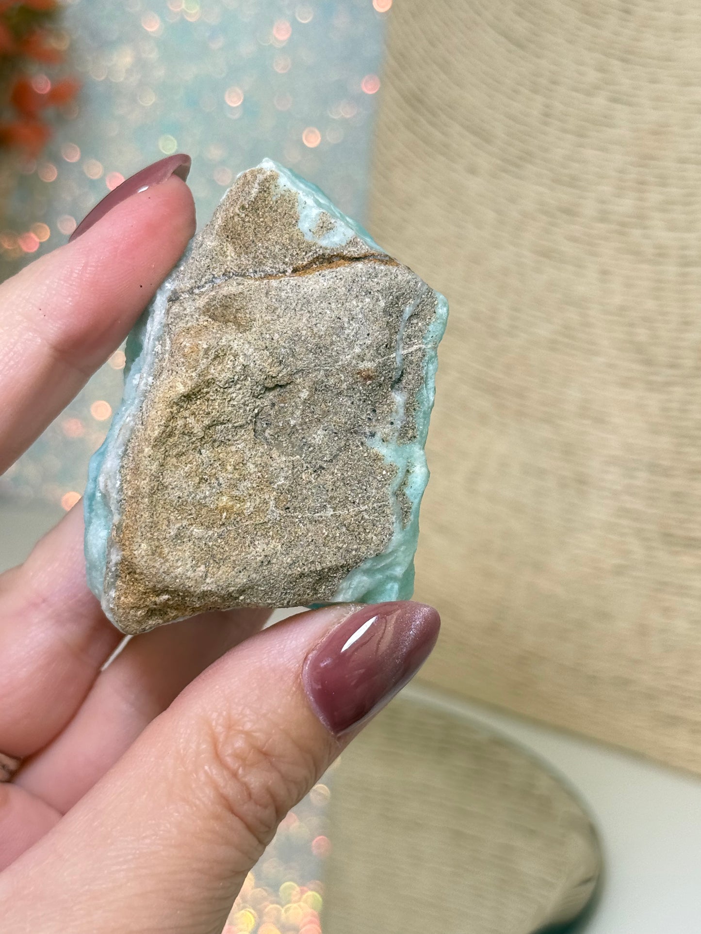 Blue Aragonite & Smithsonite Raw