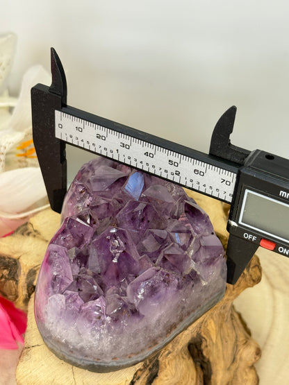 Chunky Amethyst In Agate Cluster Heart