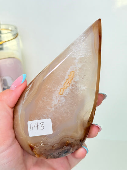 Brazilian Agate Drop With Stand