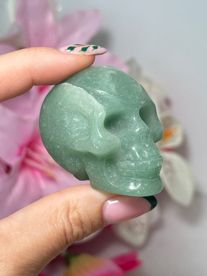Green Aventurine Skull