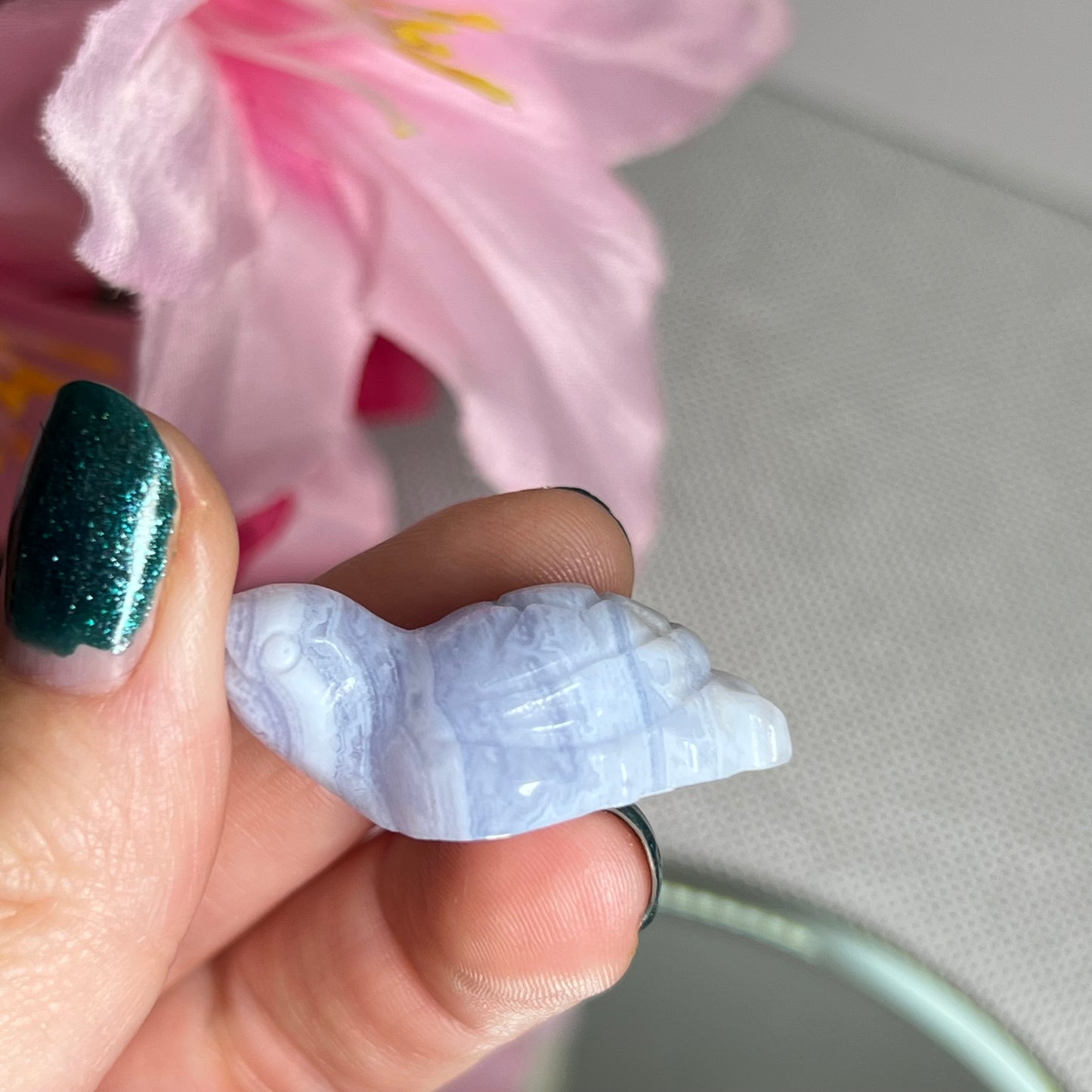 Blue Lace Agate Turtle