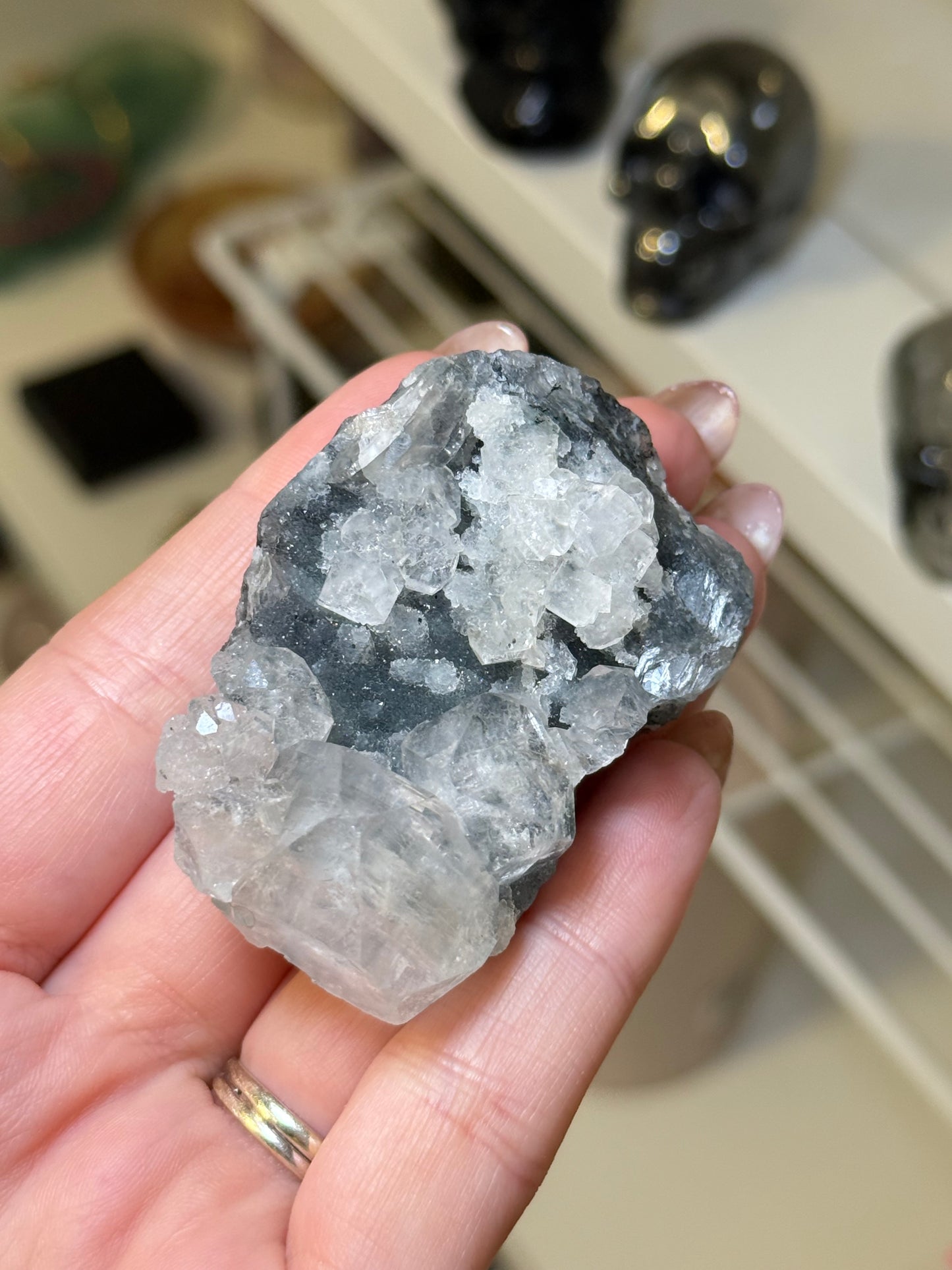 Black Chalcedony & Apophyllite