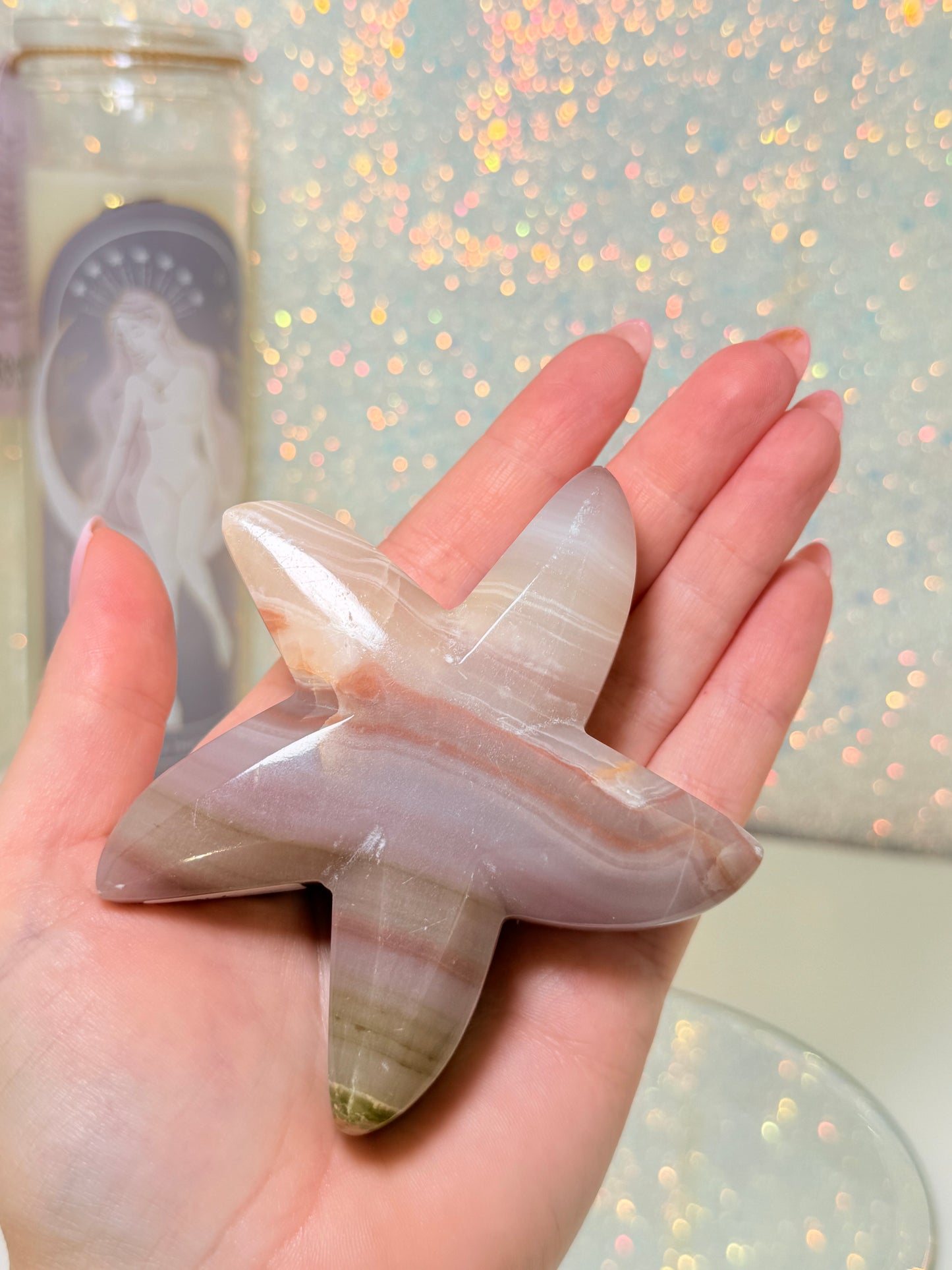Pink Banded Onyx Starfish
