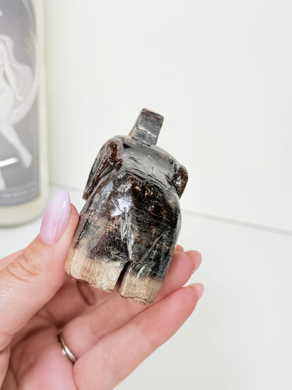 Chocolate Calcite Elephant