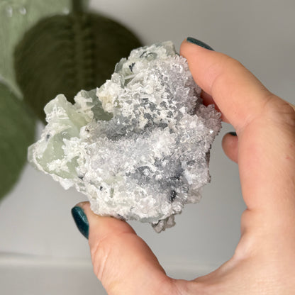 Fluorite Raw with Chalcedony & Calcite