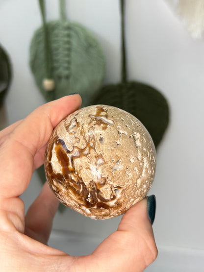 Chocolate Calcite Sphere