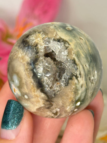 8th Vein Ocean Jasper Sphere