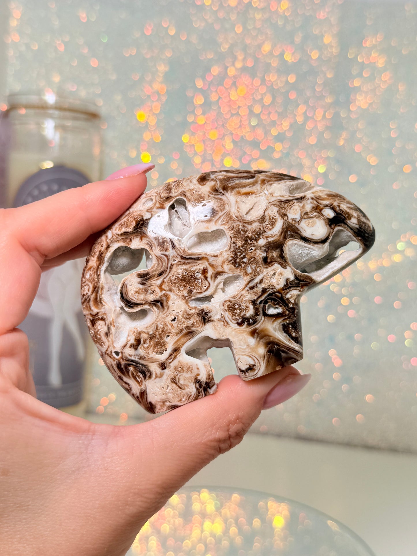 Chocolate Calcite Zuni Bear (C)
