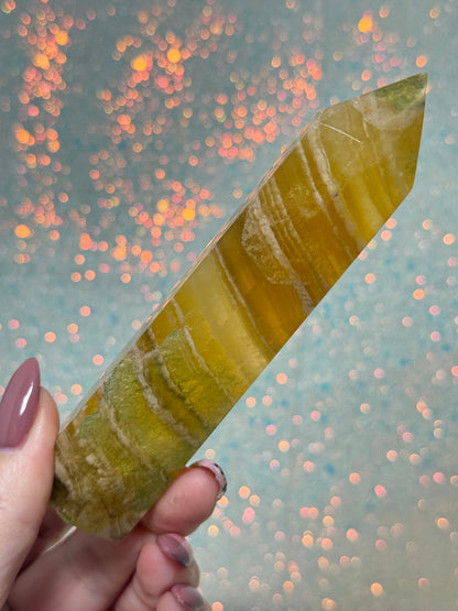 Yellow Fluorite Point