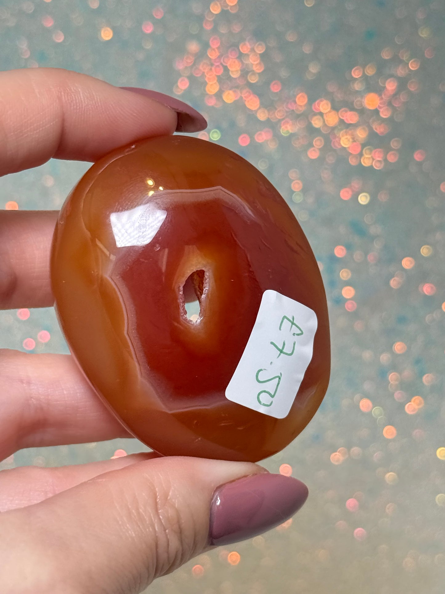 Druzy Carnelian Palm