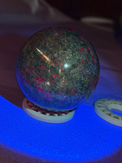 Ruby In Fuschite Sphere