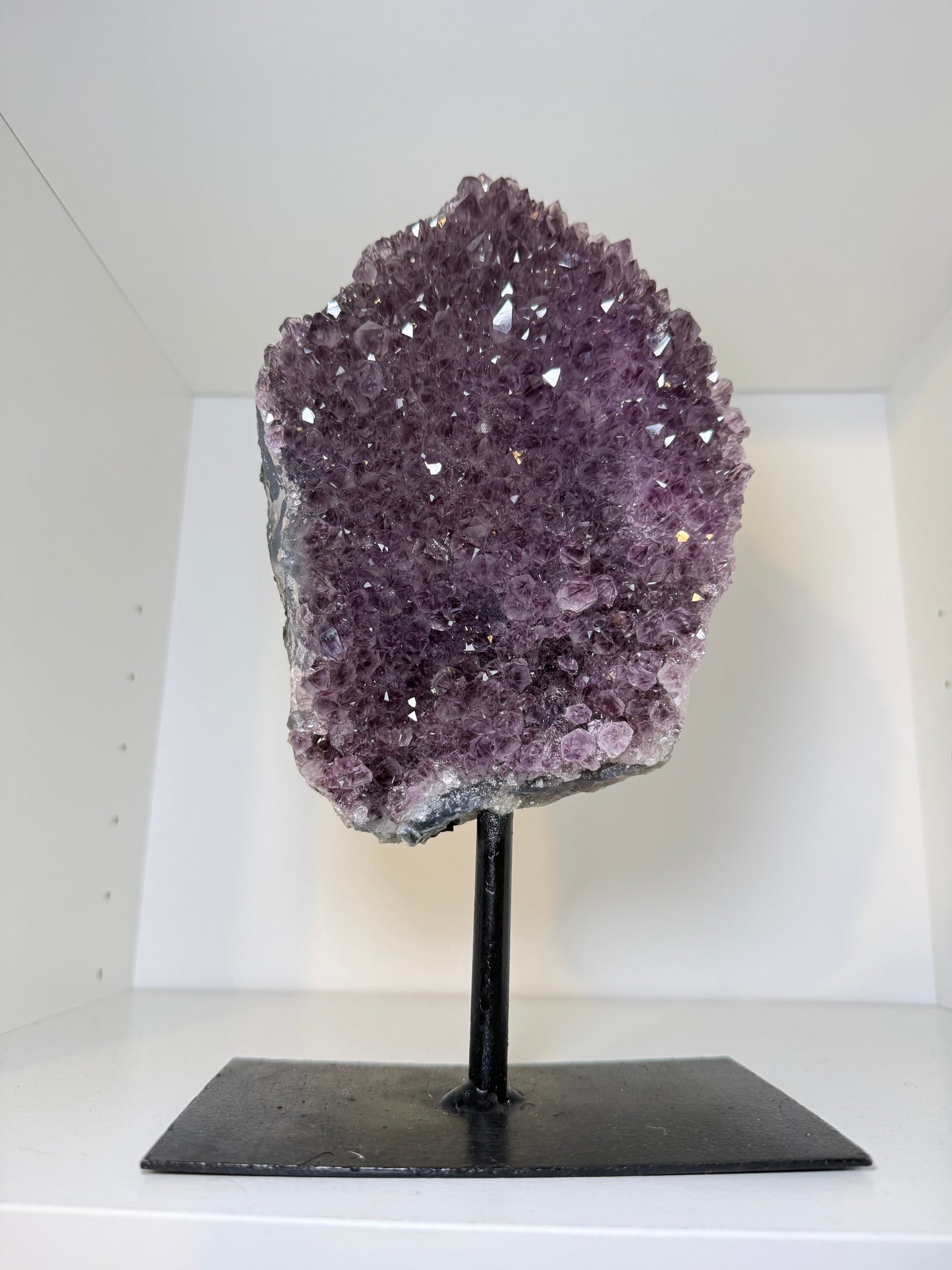 Large Amethyst Cluster On Stand