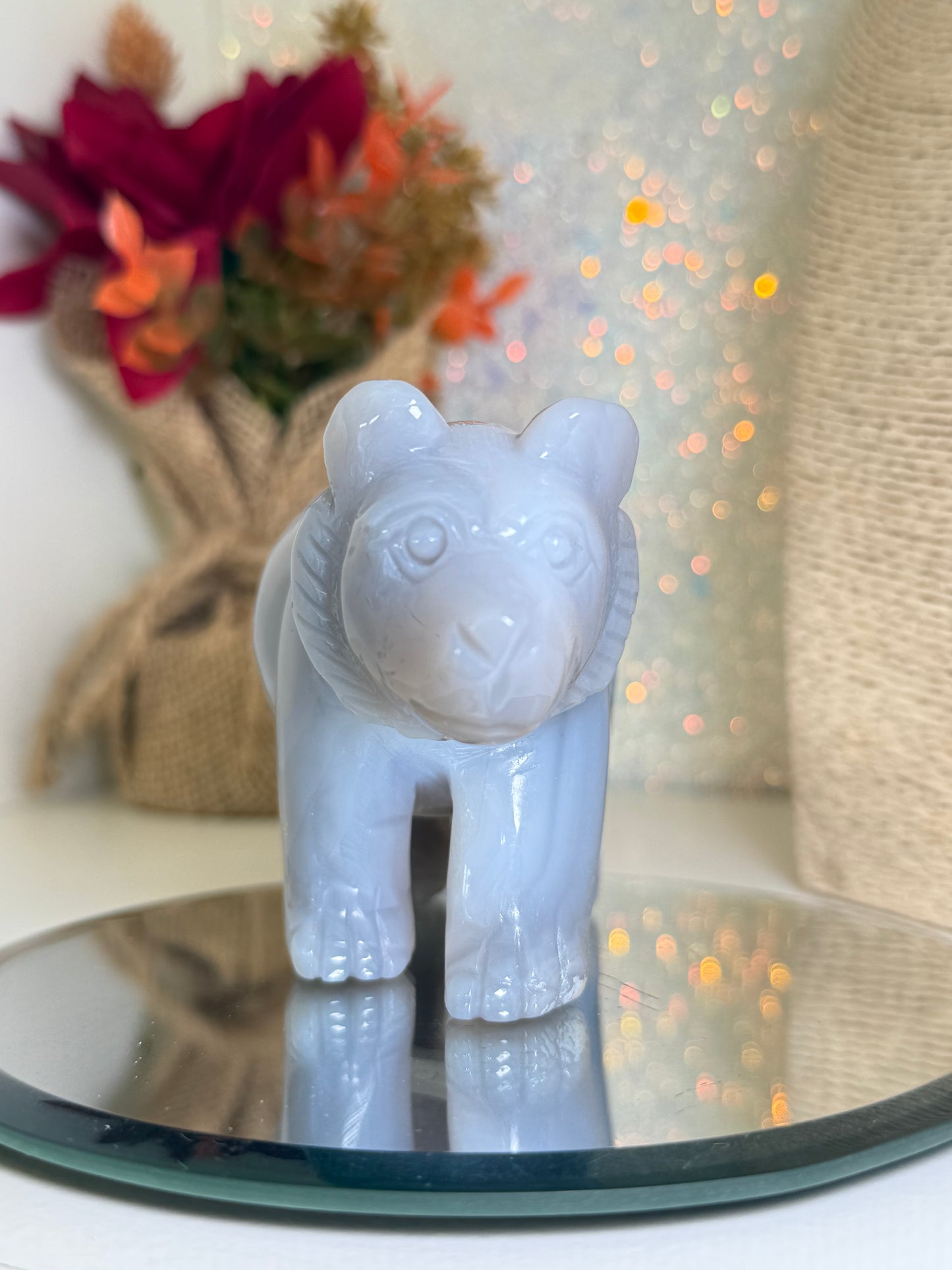 Large Druzy Agate Bear