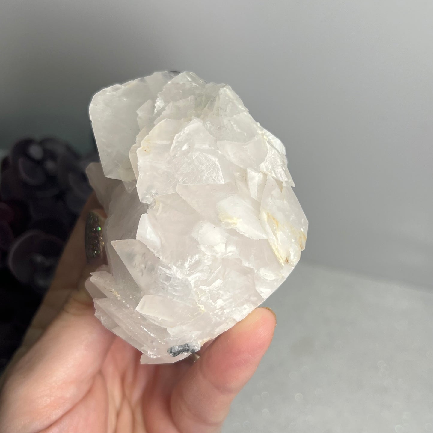 Large Raw Petal Calcite Specimen (UV Reactive)