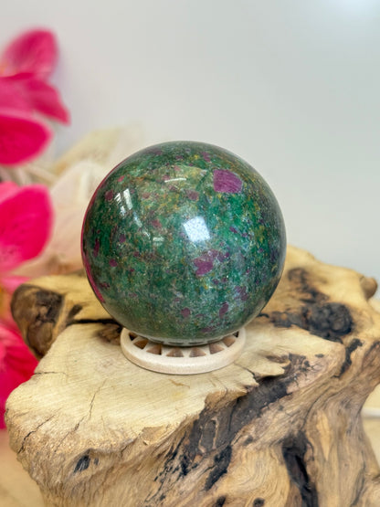 Ruby In Fuschite Sphere