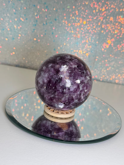 Lepidolite Sphere