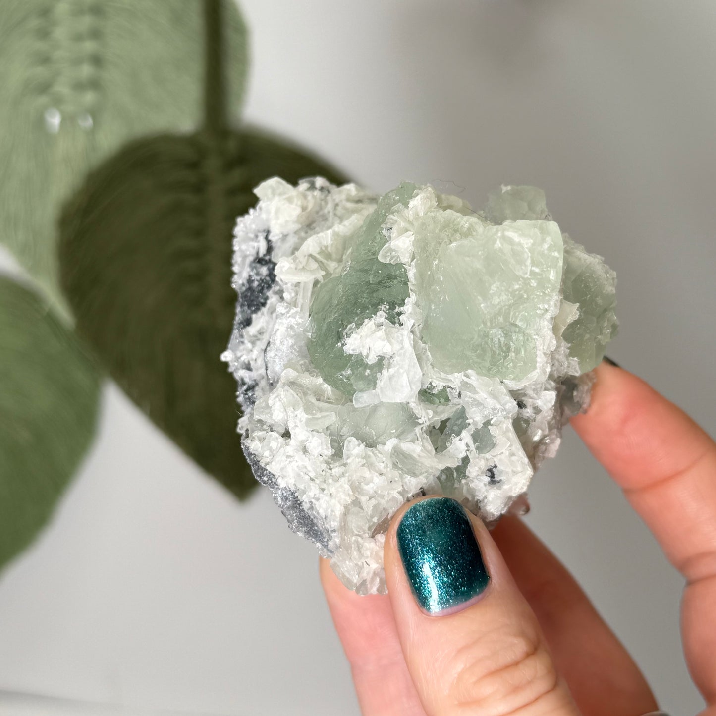 Fluorite Raw with Chalcedony & Calcite