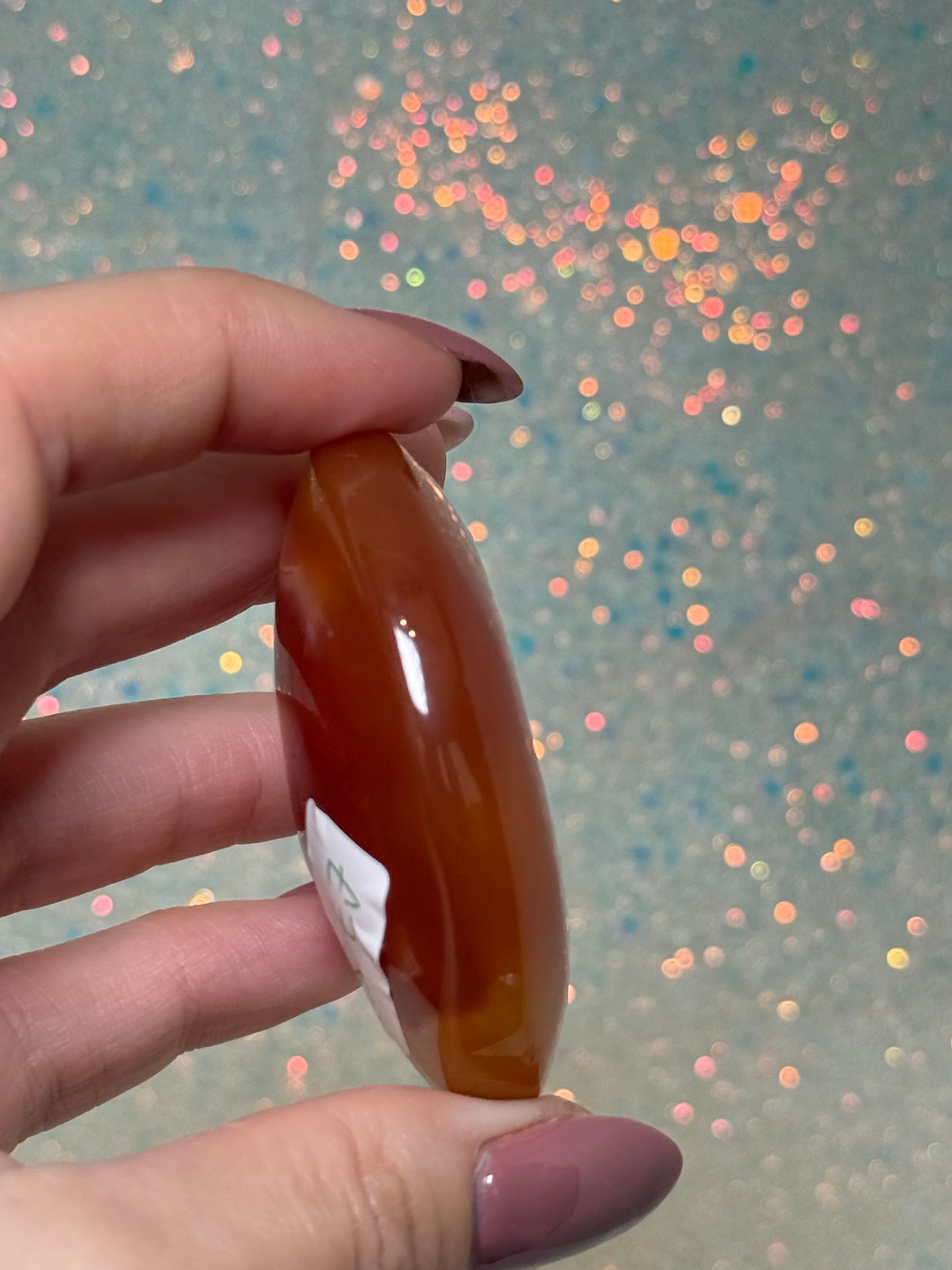 Druzy Carnelian Palm