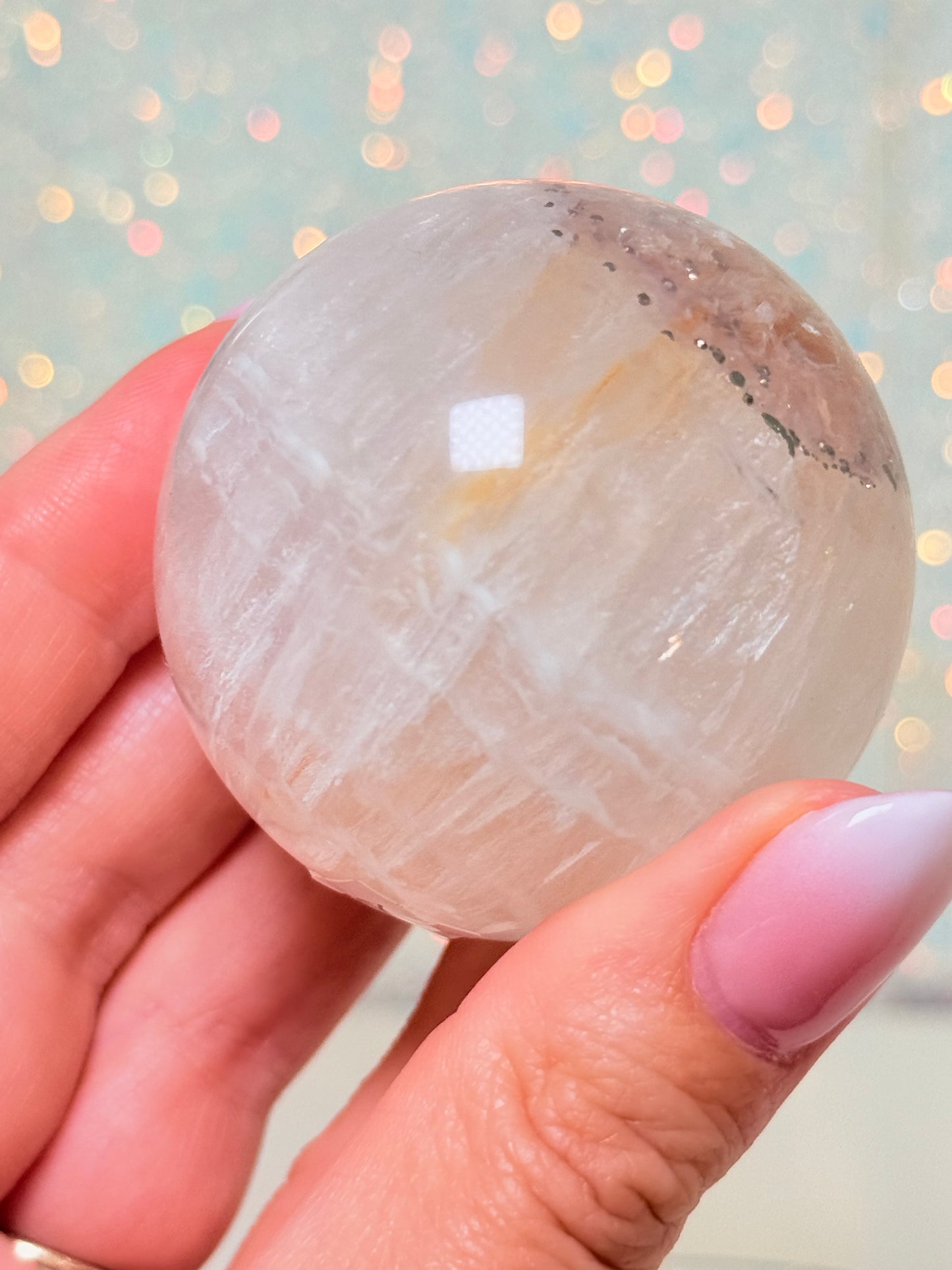 Fluorite Sphere With Pyrite