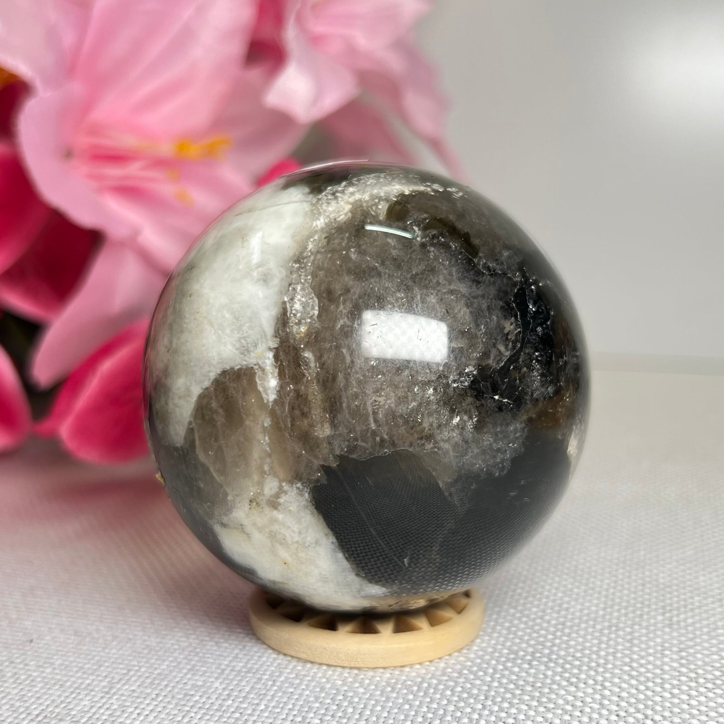 Smoky With Mica Sphere