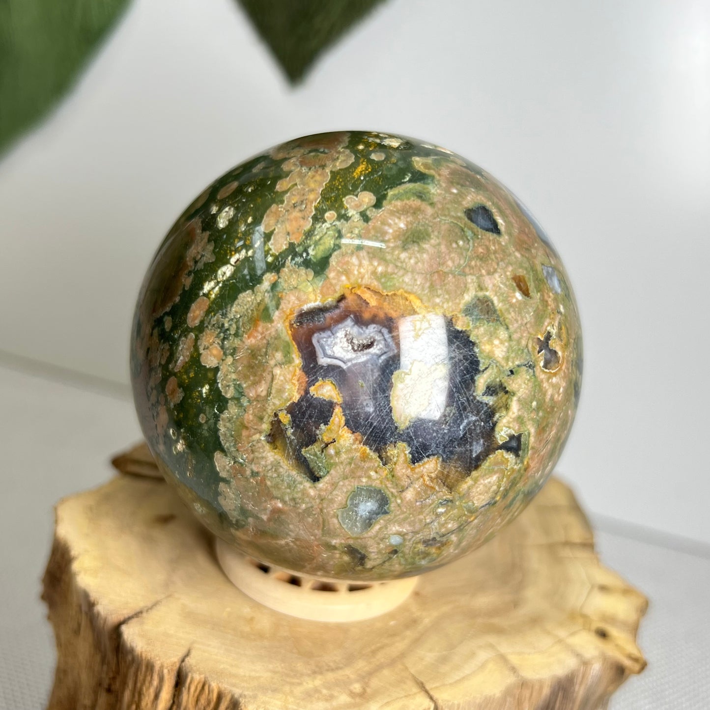 Rainforest Jasper Sphere