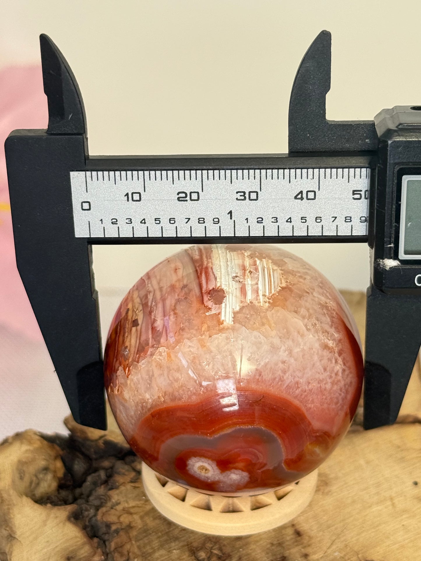 Flower Carnelian Sphere