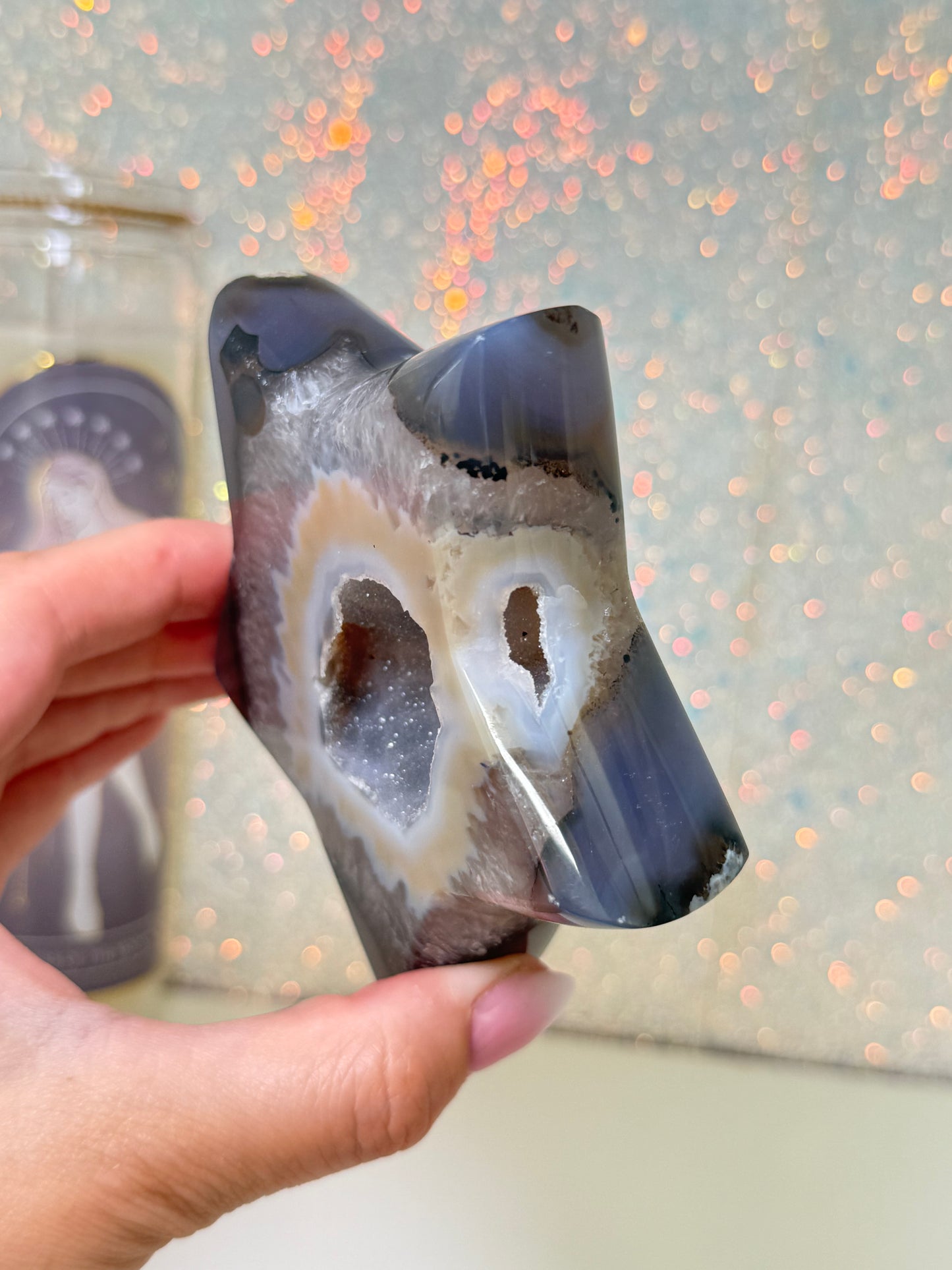 Brazilian Agate Star On Stand