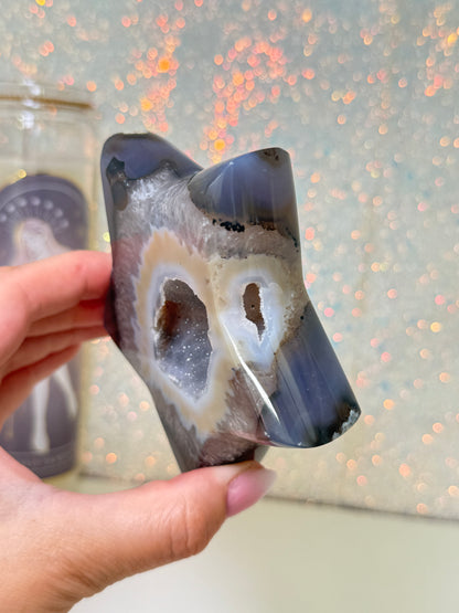 Brazilian Agate Star On Stand