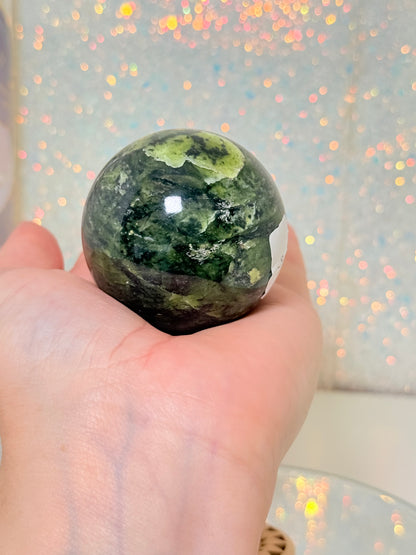 Nephrite Jade Sphere