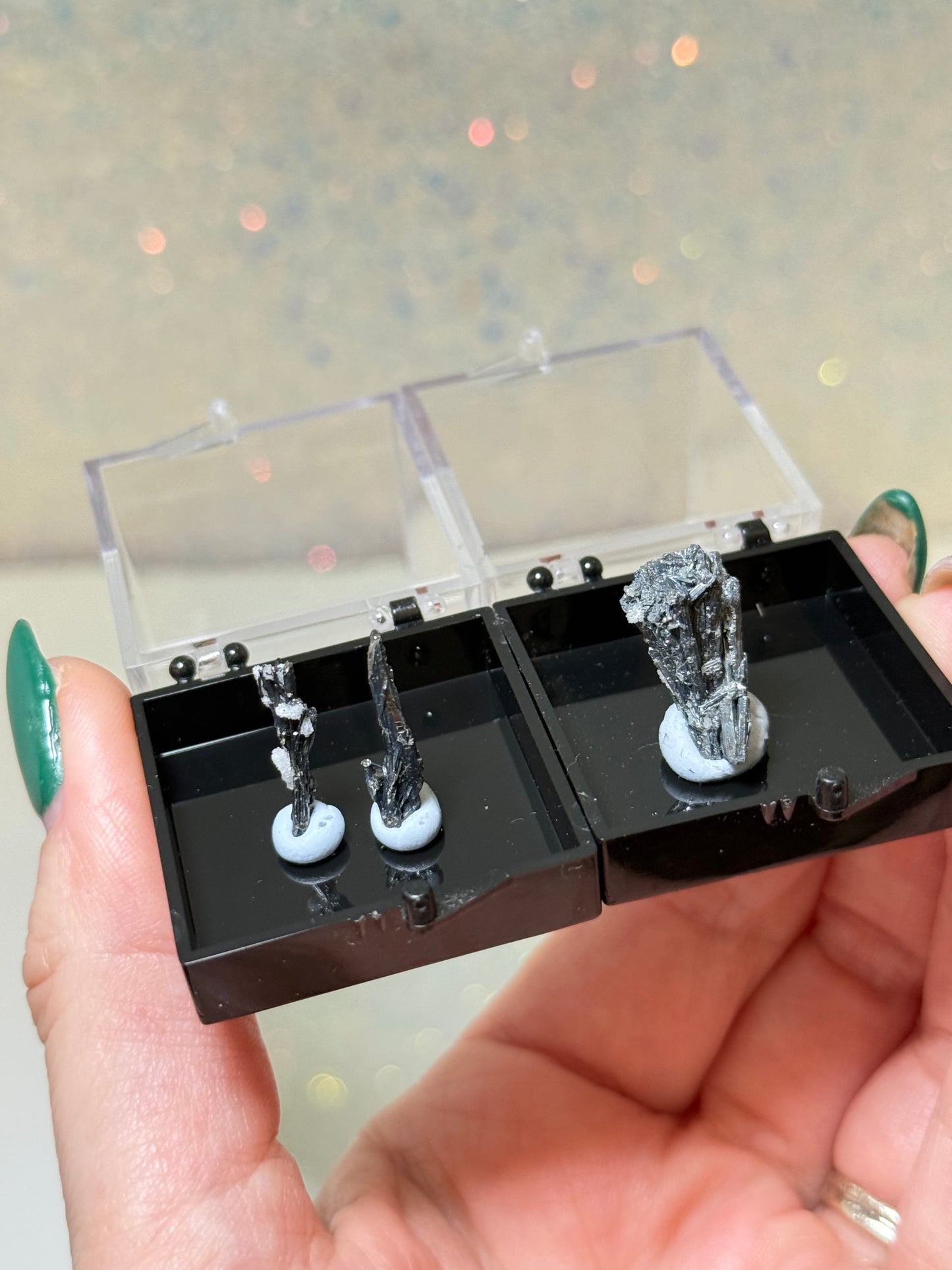 Stibnite Specimen In box