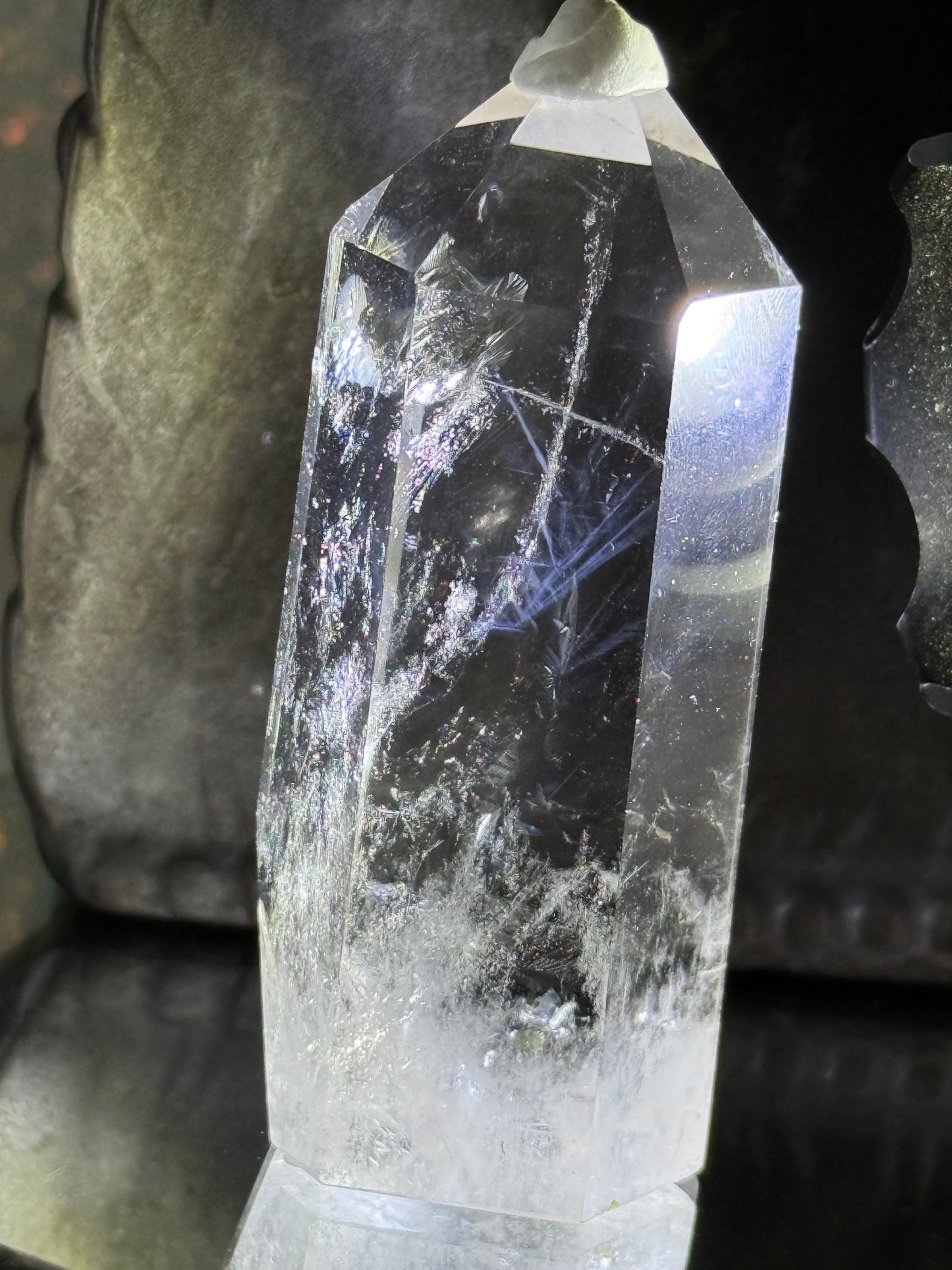 Blue Needle Quartz Point