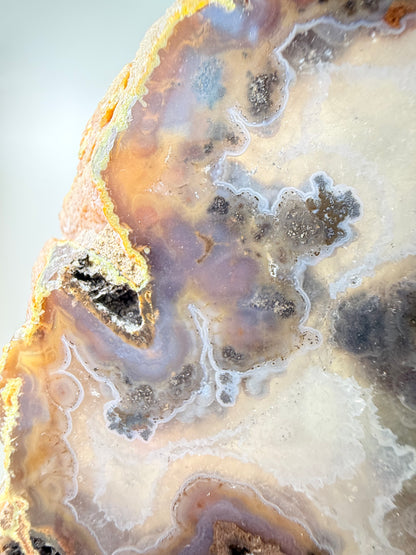 Brazilian Agate Slice On Stand