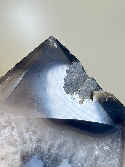 Large Druzy Agate Tower