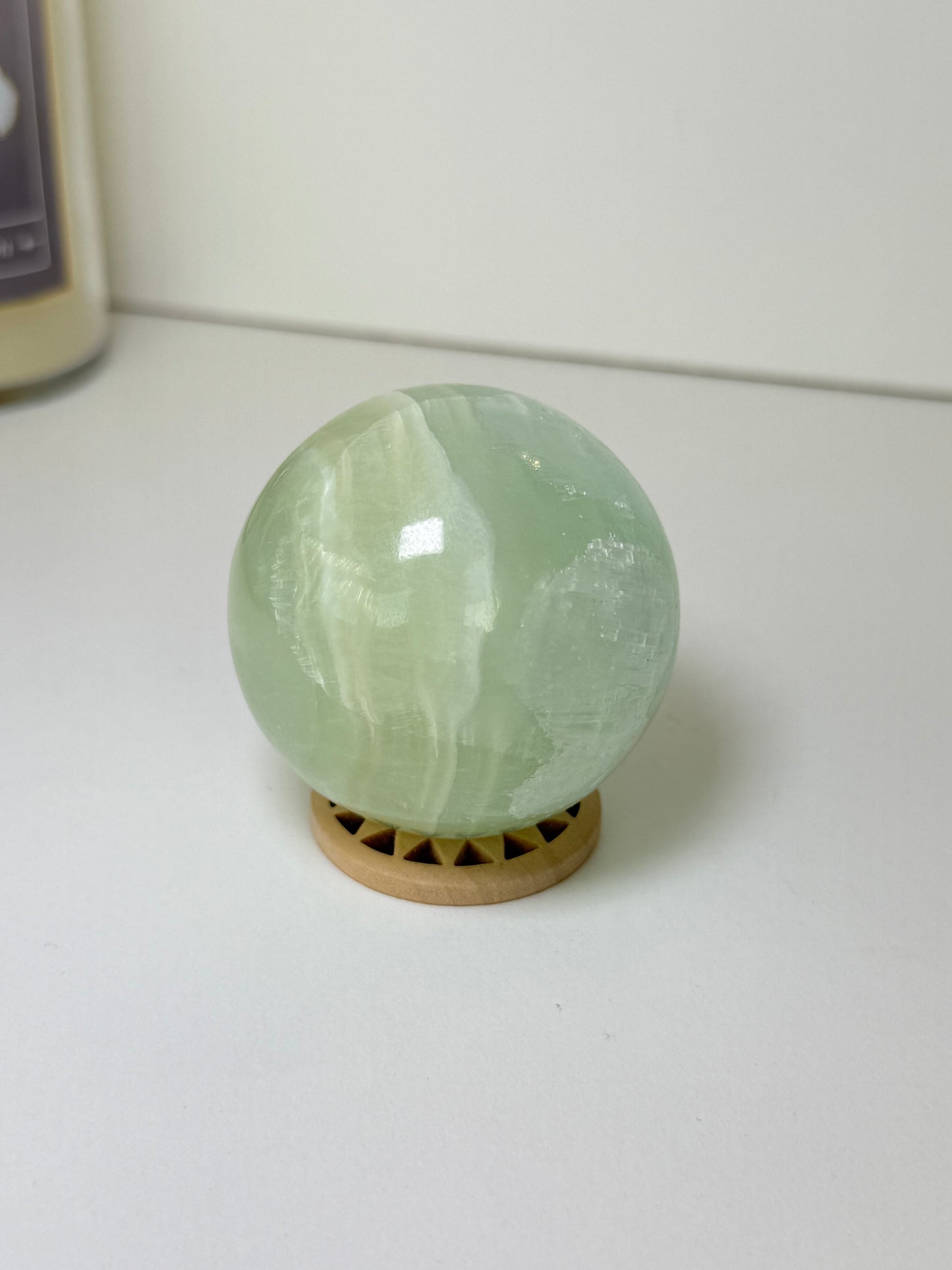 Pistachio Calcite Sphere